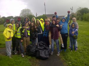Village clean-up in May 2014 - Youth Club 3